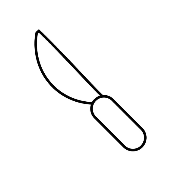 Isolated knife cutlery — Stock Vector