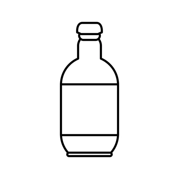 孤立的玻璃瓶 — 图库矢量图片