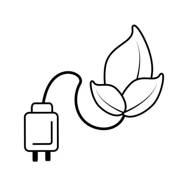 izole bitki yaprak simgesi