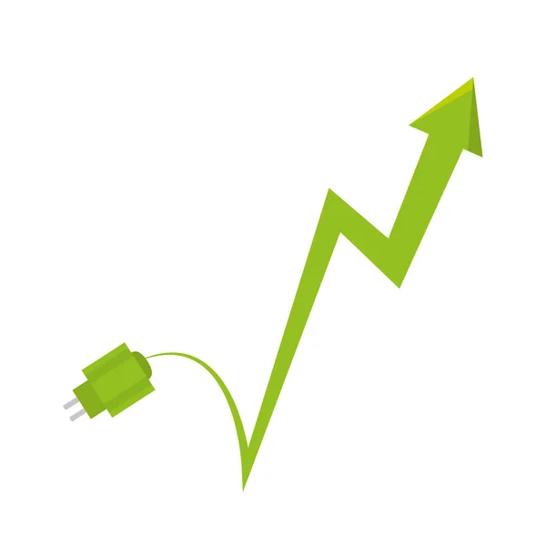 Ícone de alternativas de energia ecológica — Vetor de Stock