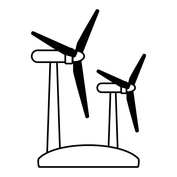 Ecologische energie alternatieven pictogram — Stockvector
