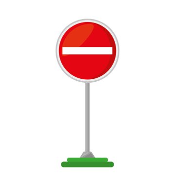 trafik işareti izole simgesi