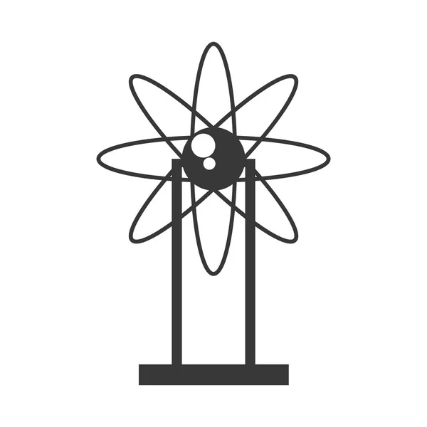 Atom molekula elszigetelt ikon — Stock Vector