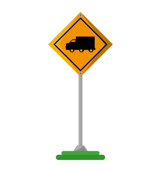 Feux de circulation de zone camion — Image vectorielle