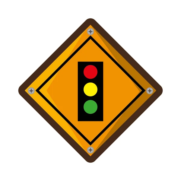 Semáforo semáforo ícone isolado semáforo — Vetor de Stock