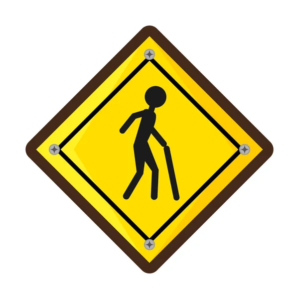 Pedestrians on the road — Stock Vector