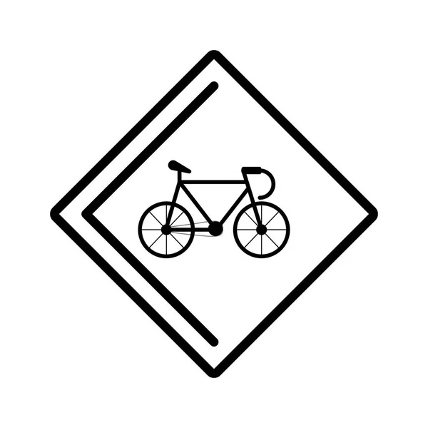 自行车区域交通信号 — 图库矢量图片
