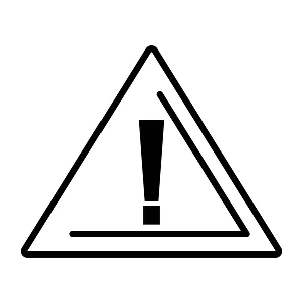 Alert symbol traffic signal — Stock Vector