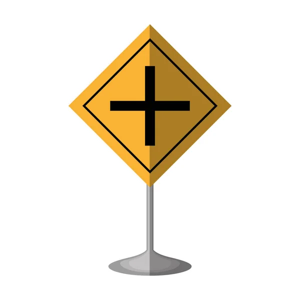 Korsningen väg trafiksignal — Stock vektor
