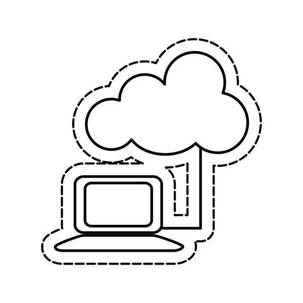 Tecnología de cloud computing — Archivo Imágenes Vectoriales