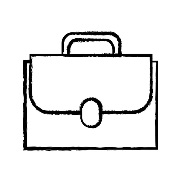 Geïsoleerde zakelijke koffer — Stockvector