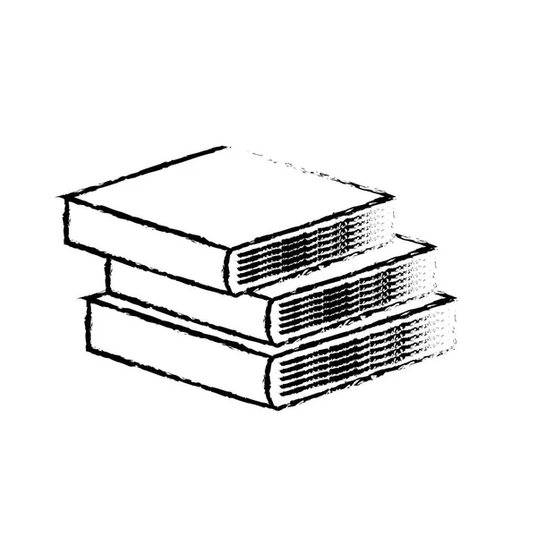 Éducation à la bibliothèque — Image vectorielle