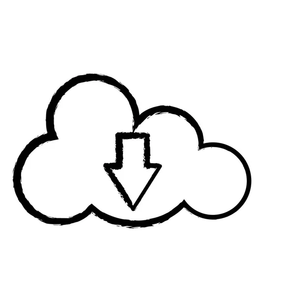 Cloud Computing Technologie — Stockvektor