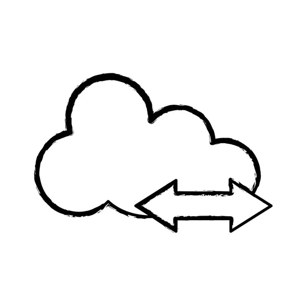 Cloud Computing Technologie — Stockvektor