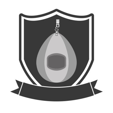 kum torbası izole simgesi