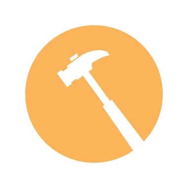 çekiç aracı izole simgesi