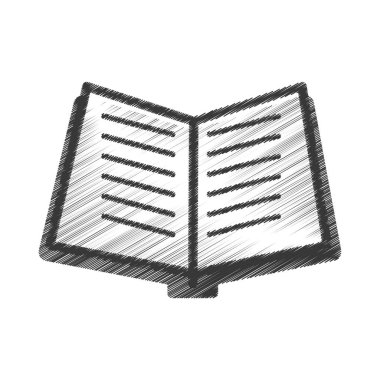 metin kitap izole simgesi