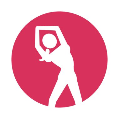 kadın siluet egzersiz tasarım Isıtma