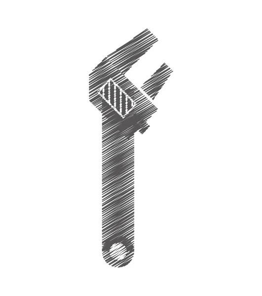 Wrench tool isolated icon vector — Stock Vector