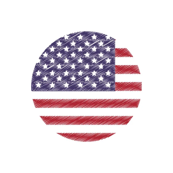 Vereinigte Staaten von Amerika Emblem — Stockvektor