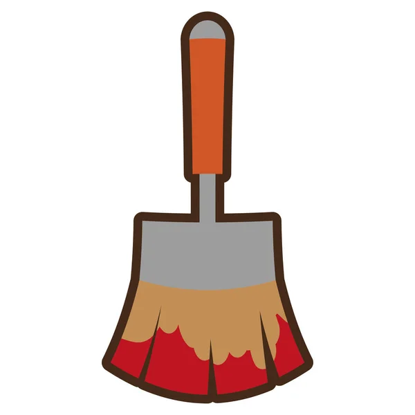 Paint brush tool isolated icon — Stock Vector