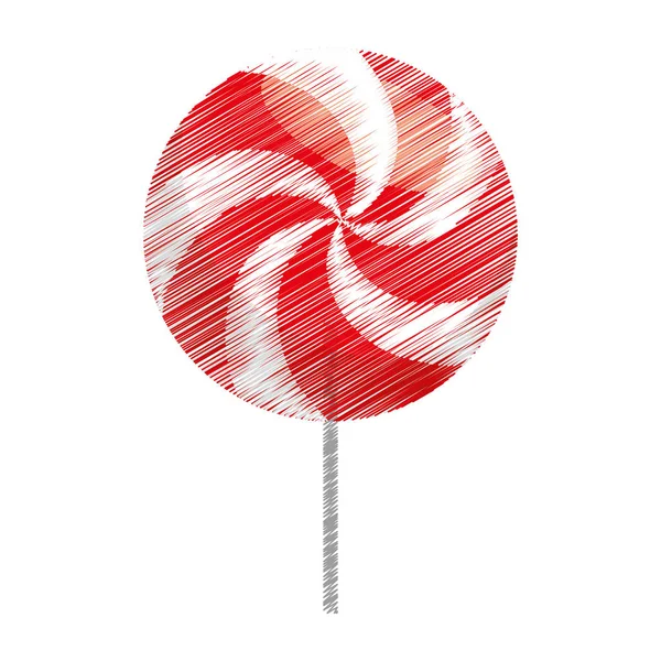 Lollipop dulce aislado icono — Archivo Imágenes Vectoriales