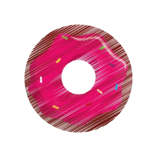 Doce ícone delicioso donut —  Vetores de Stock