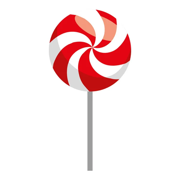 Sweet lollipop isolated icon — Stock Vector