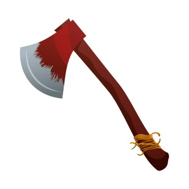 ahşap sapı simgesiyle ax