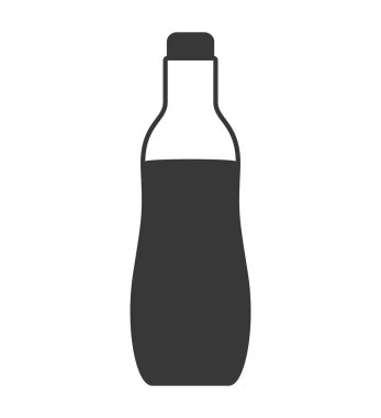 siluet şişe soda grafik simge