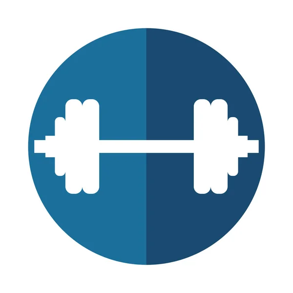 Langhantelgewichte Symbol Sport — Stockvektor