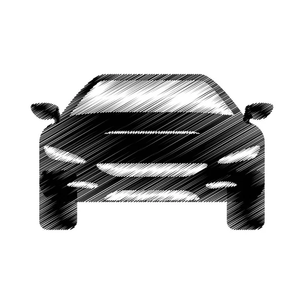 Dibujo a mano coche coche icono de diseño — Vector de stock