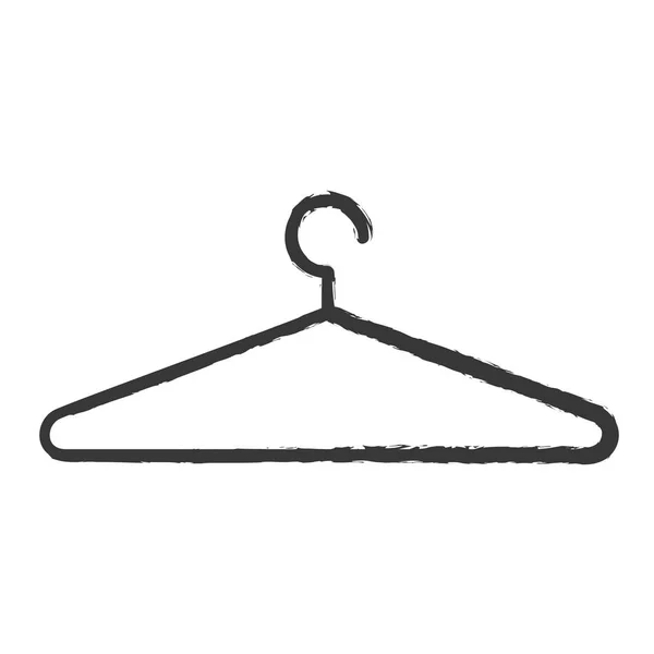 Oblečení Závěs hák — Stockový vektor