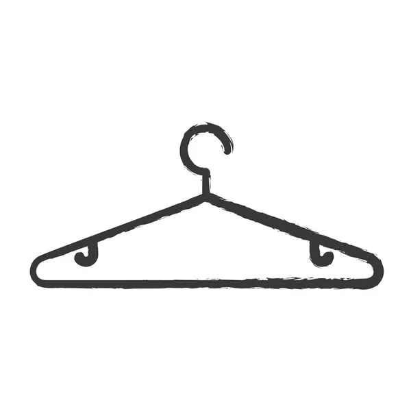 Clothing hanger hook — Stock Vector