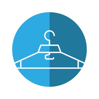 kanca giysi izole simgesi