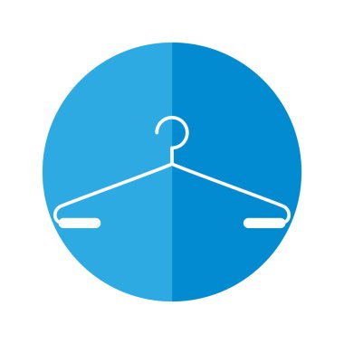 kanca giysi izole simgesi