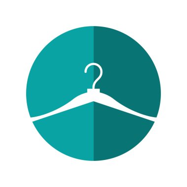 kanca giysi izole simgesi