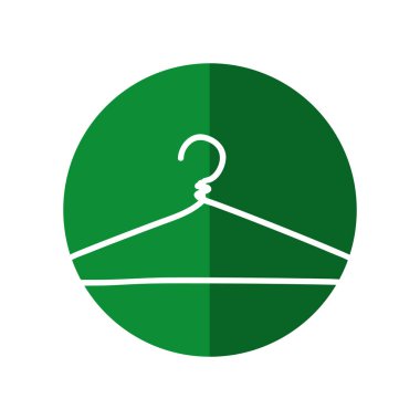 kanca giysi izole simgesi