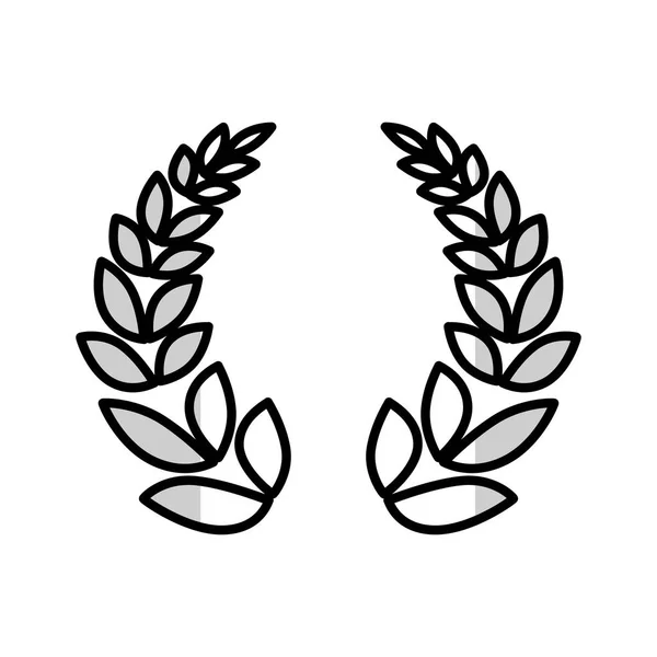 Στεφάνι φύλλα σύμβολο — Διανυσματικό Αρχείο