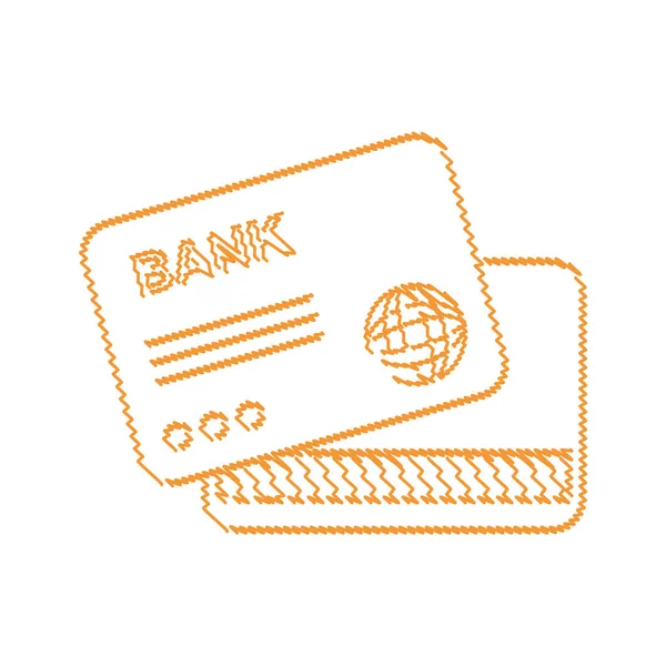 Credit card bank — Stock Vector