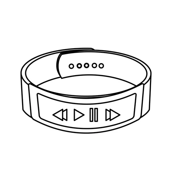 Tragbare Smartwatch Armband — Stockvektor