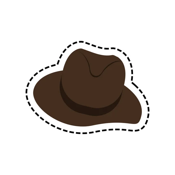 Hipster sombrero de moda — Vector de stock