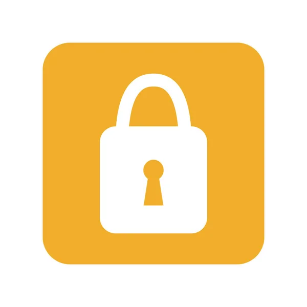 Padlock security safe — Stock Vector