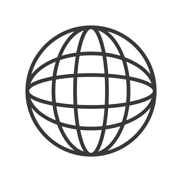 Simbolo della sfera globale — Vettoriale Stock