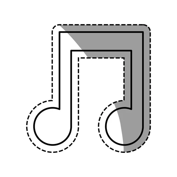 Zene Megjegyzés szimbólum — Stock Vector