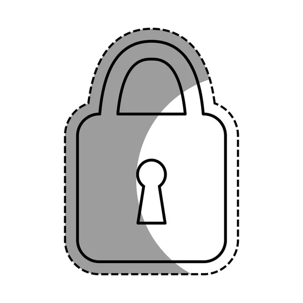 Padlock security safe — Stock Vector