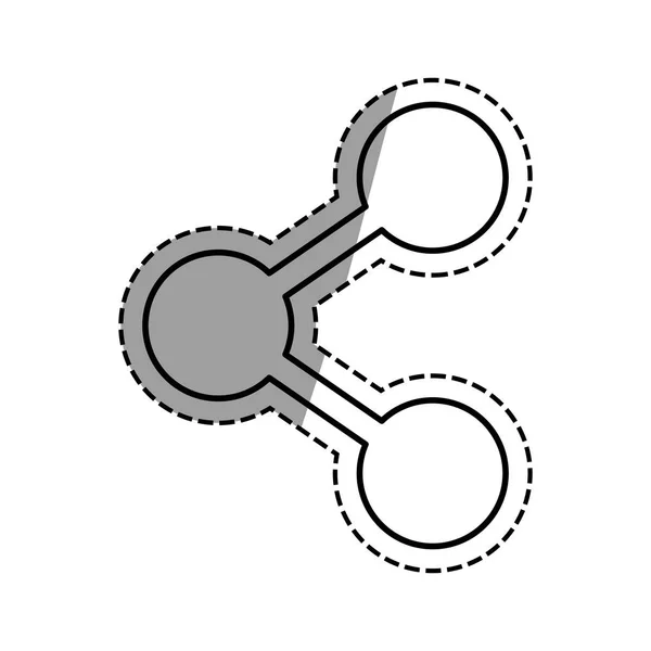 Condivisione del simbolo sociale — Vettoriale Stock