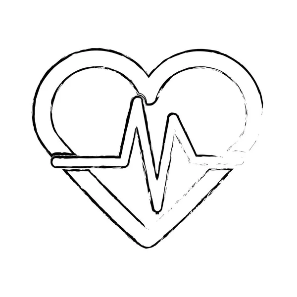 Atención médica del corazón — Vector de stock