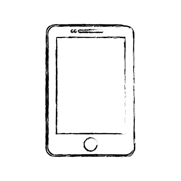 Geïsoleerde pictogram van mobiele technologie van de smartphone — Stockvector