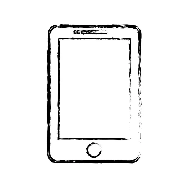 Geïsoleerde pictogram van mobiele technologie van de smartphone — Stockvector
